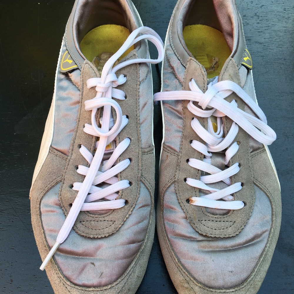 Puma Gray And White Athletic Sneakers Size 6.5 Medium